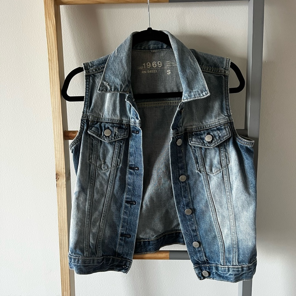 Gap 1969 100% Cotton Jean Vest Jacket